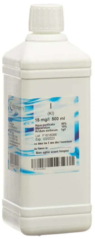 Oligopharm Iod Lösung 15 mg/l (500ml)