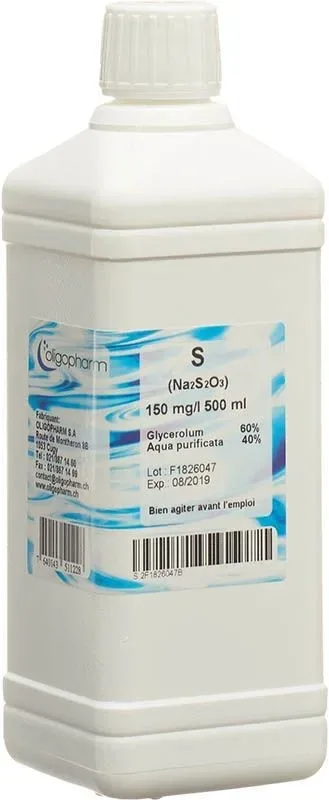 Oligopharm Schwefel Lösung 150mg/l (500ml)