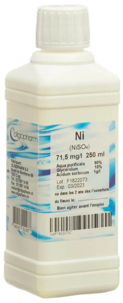 Oligopharm Nickel Lösung 71.5 mg/l (250ml)