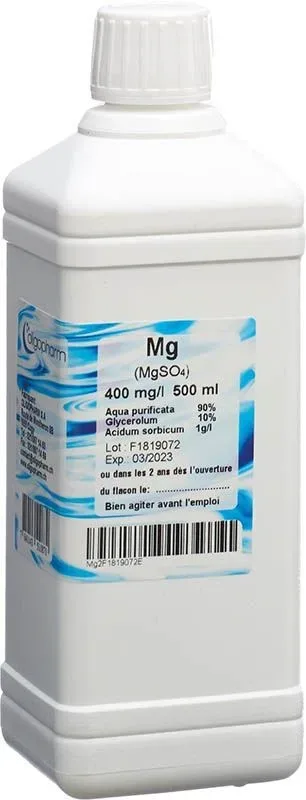 Oligopharm Magnesium Lösung 400 mg/l (500ml)