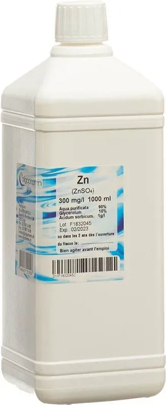 Oligopharm Zink Lösung 300 mg/l (1000ml)