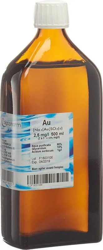 Oligopharm Gold Lösung 2.5 mg/l (500ml)