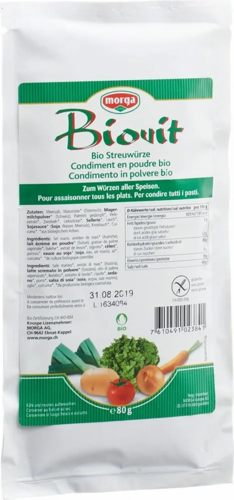 morga Biovit Streuwürze Bio Beutel (80g)