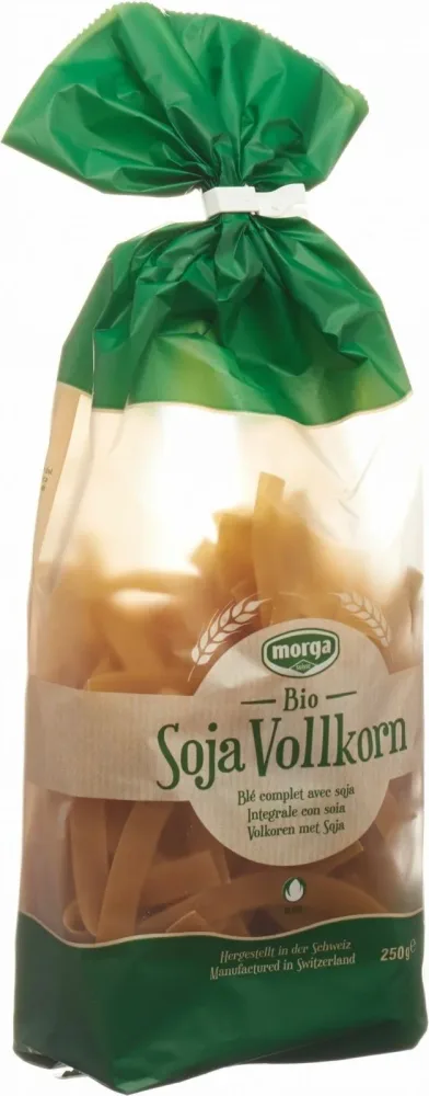 morga Bio Nudeln Breit Soja Vollkorn (250g)