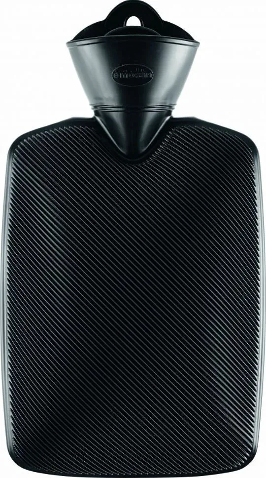 Emosan Wärmflasche Halblamelle schwarz (1 Stk)