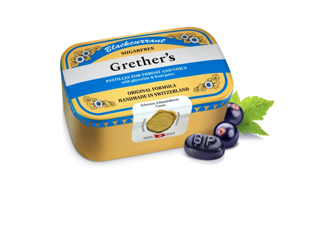 Grether's Pastilles Blackcurrant zuckerfrei (440g)