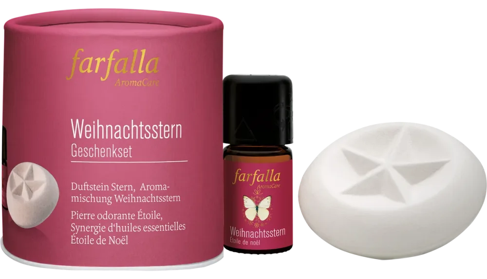 Farfalla Duftstein Geschenkset Weihnachtsstern (2-teilig)