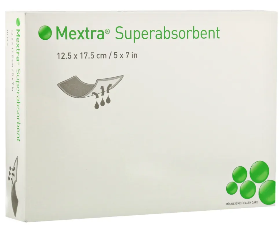 Mextra Superabsorbent 12.5x17.5cm (10 Stk)
