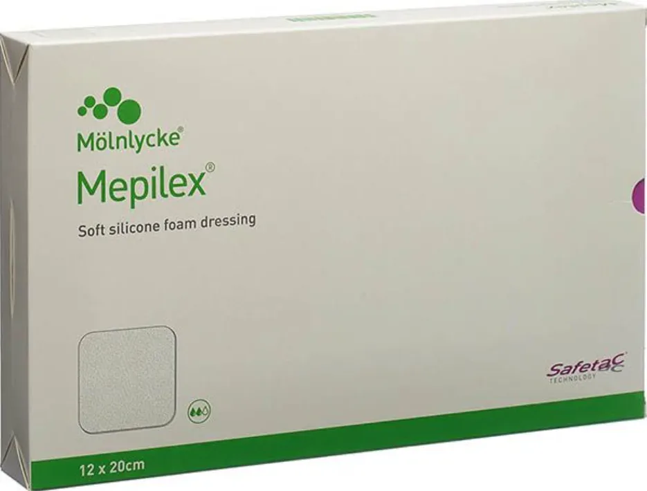 Mepilex Schaumverband Safetac, 12x20cm (5 Stk)
