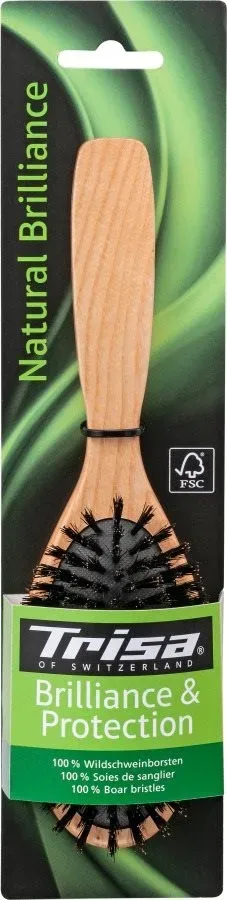 Trisa Natural Brilliance Haarbürste reine Borsten (1 Stk)