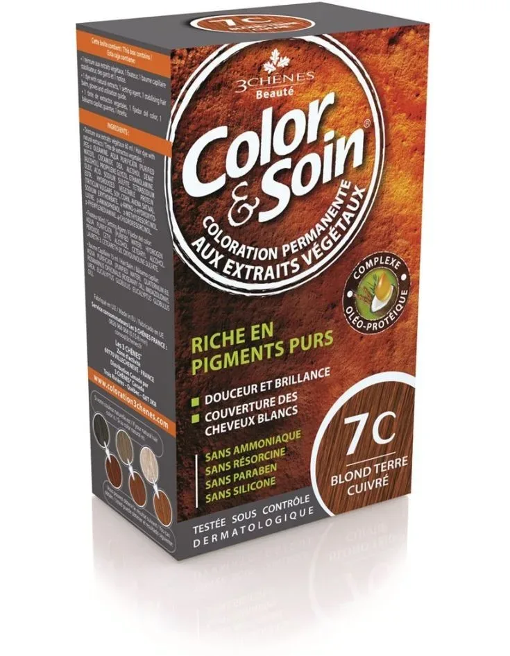 Color & Soin Coloration, 7C blond terre cuiv (135ml)