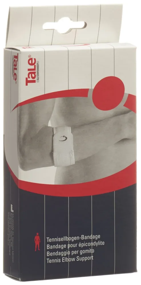 TaLe Tennisellbogen Bandage, 5cm Velcro, weiss (1 Stk)