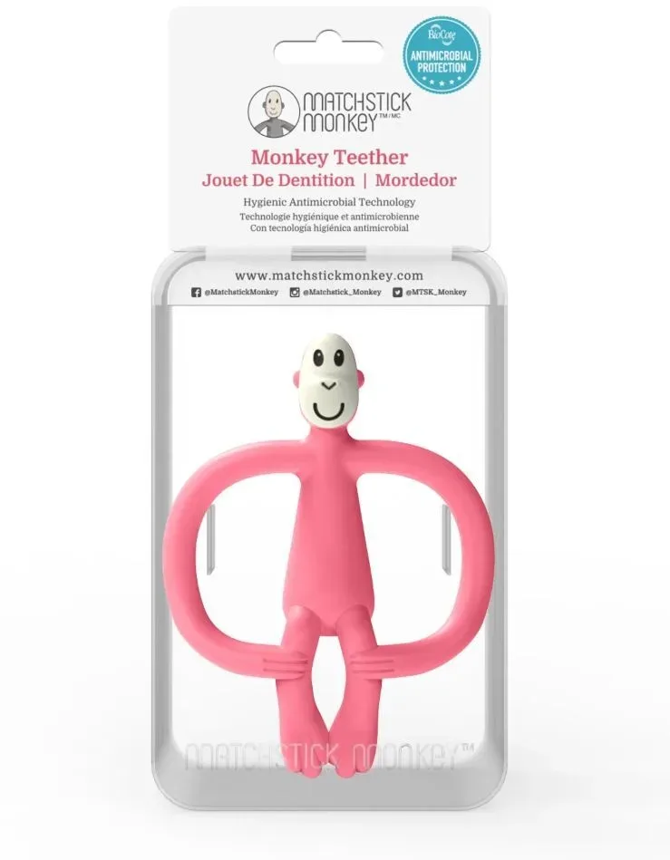Matchstick Monkey Teether pink (1 Stk)