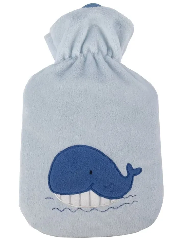 Sänger Wärmflasche Naturkautschuk Velour 0.8 Liter Wal Wanda (1 Stk)