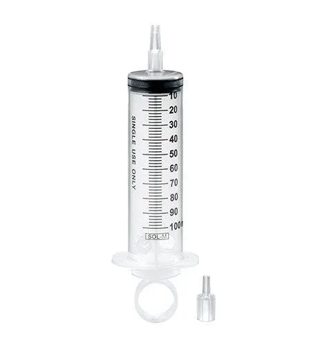 Sol-M Spritze 100ml Katheter-Ansatz mit Luer-Adapter (30 Stk)