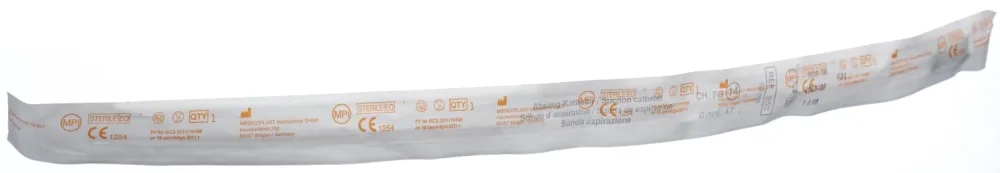 Qualimed Absaugkatheter CH14, 52cm, gerade, steril (100 Stk)