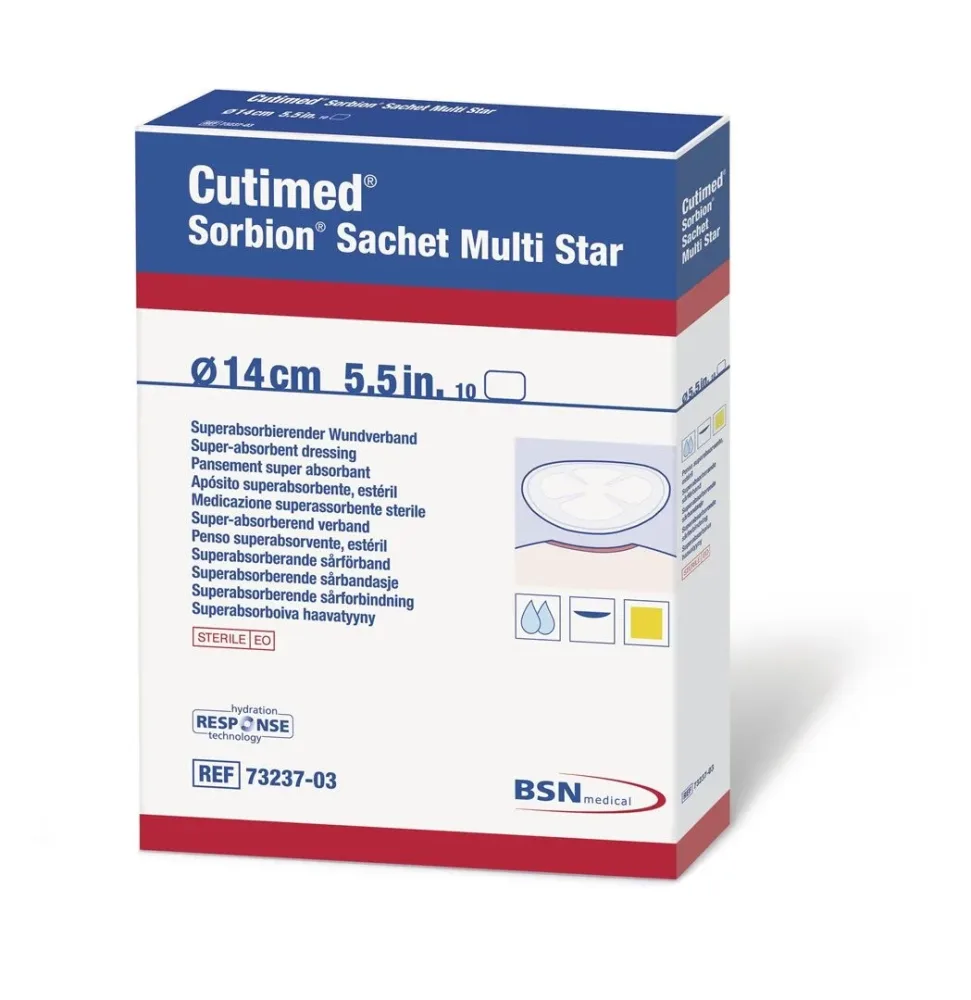 Cutimed Sorbion Sachet Multi Star 8cm (5 Stk)