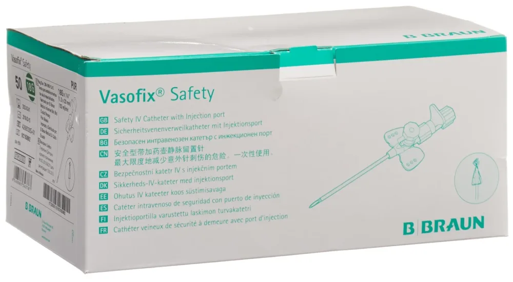 Vasofix Safety IV-Kanüle 18G, 1.3x33mm, grün (50 Stk)