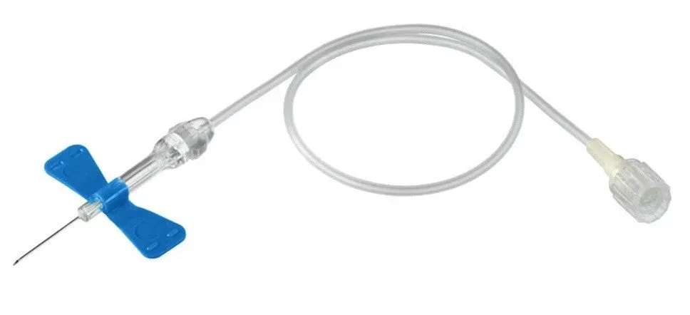 Venofix Safety 23G, 0.65x19mm Schlauch 30cm, blau (50 Stk)