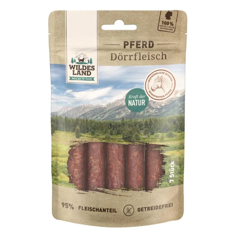 WILDES LAND Pferd Dörrfleisch (7x7Stk)