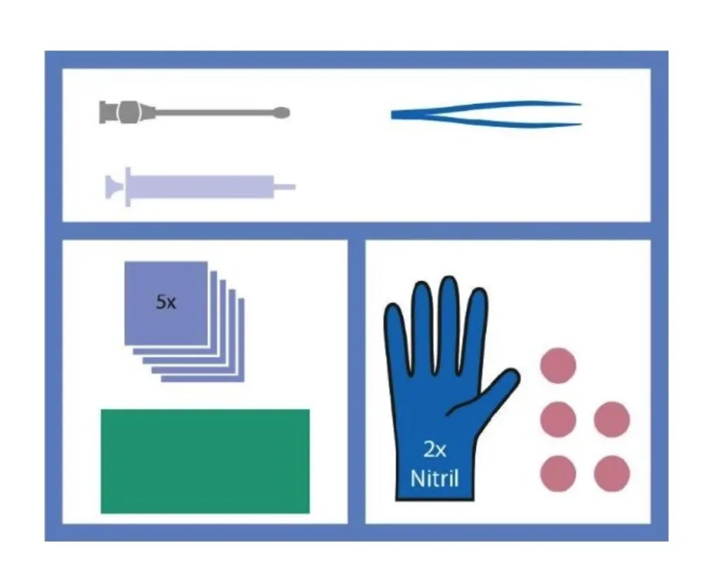 MediSet Wundversorgungsset mit Knopfkanüle (1 Stk)