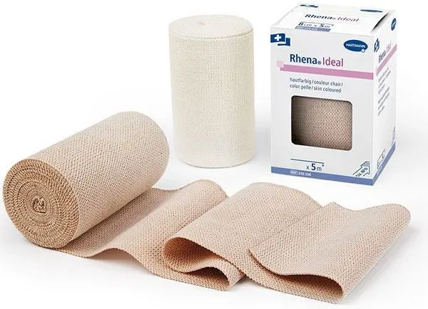 Rhena Ideal Elastische Binde, 10cmx5m, weiss (10 Stk)
