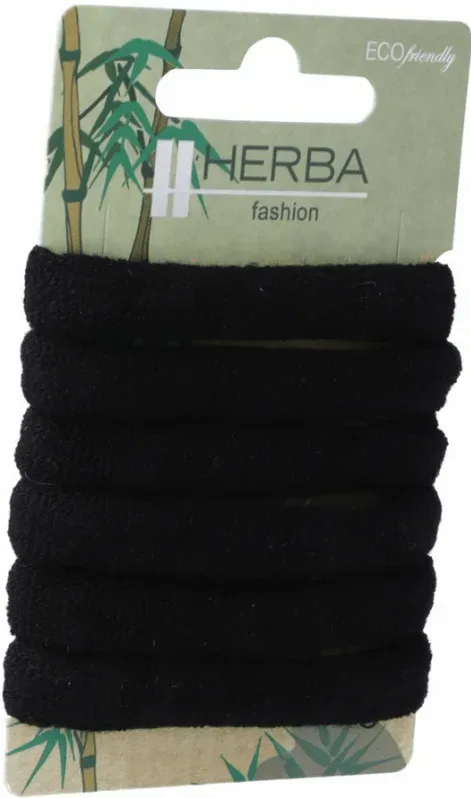 Herba.Ecofriendly Haarbinder, braun, &Oslash; 5 cm, 6 Stk