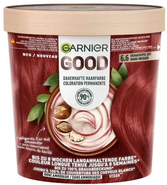 Garnier - Dauerhafte Haarfarbe, 1 Stück, . Granatapfel Rot