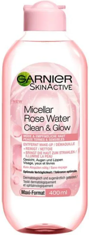 Garnier - Mizellen Reinigungswasser All-in-1 mit Rosenwasser, 400 ml