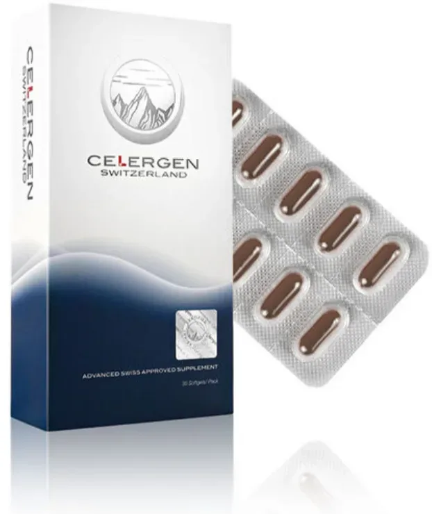 CELERGEN Schweizer Anti-Aging-Ergänzungskapseln (30 Kapseln)
