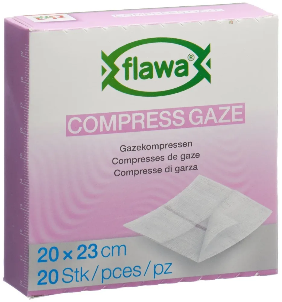 flawa Gazekompressen 20x23cm (20 Stk)