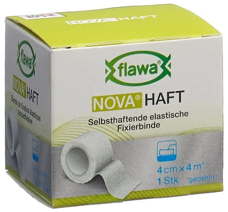 flawa Nova haft Selbsthaftende elastische Fixierbinde 4 cm x4 m