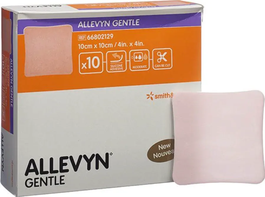 ALLEVYN GENTLE Wundverband, 10x10cm (10 Stk)