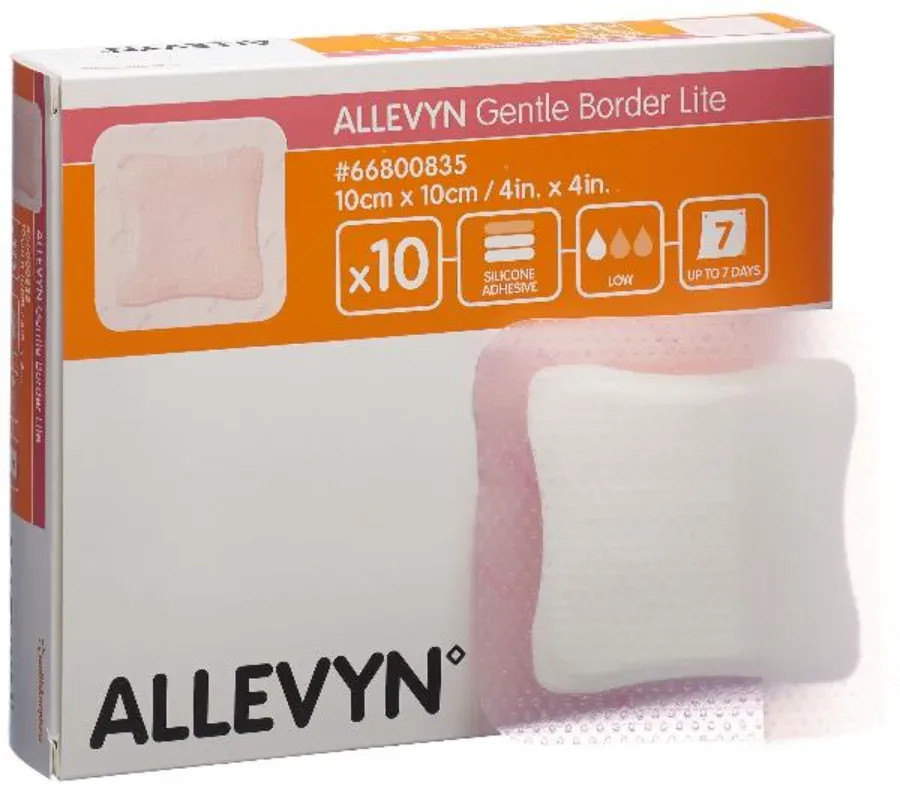ALLEVYN Gentle Border Lite, 10x10cm (10 Stk)