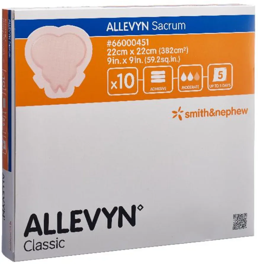 ALLEVYN Sacrum Wundverband, 22x22cm (10 Stk)