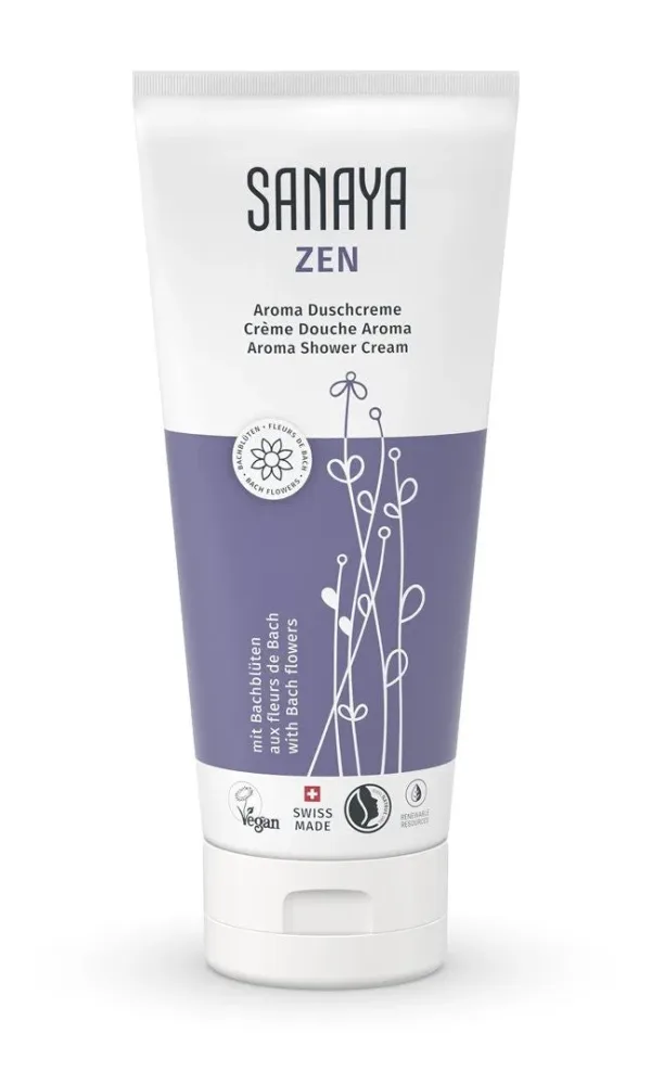 Sanaya Zen Aroma Duschcreme mit Bachblüten (200ml)