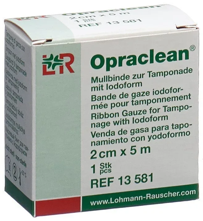 Opraclean Mullbinde Tamponade Jodoform 2cmx5m (1 Stk)