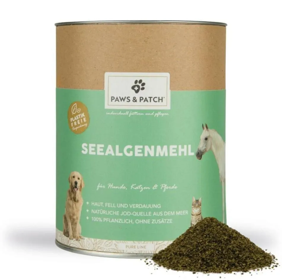 Paws and Patch Seealgenmehl für Hunde/Katzen/Pferde (500g)