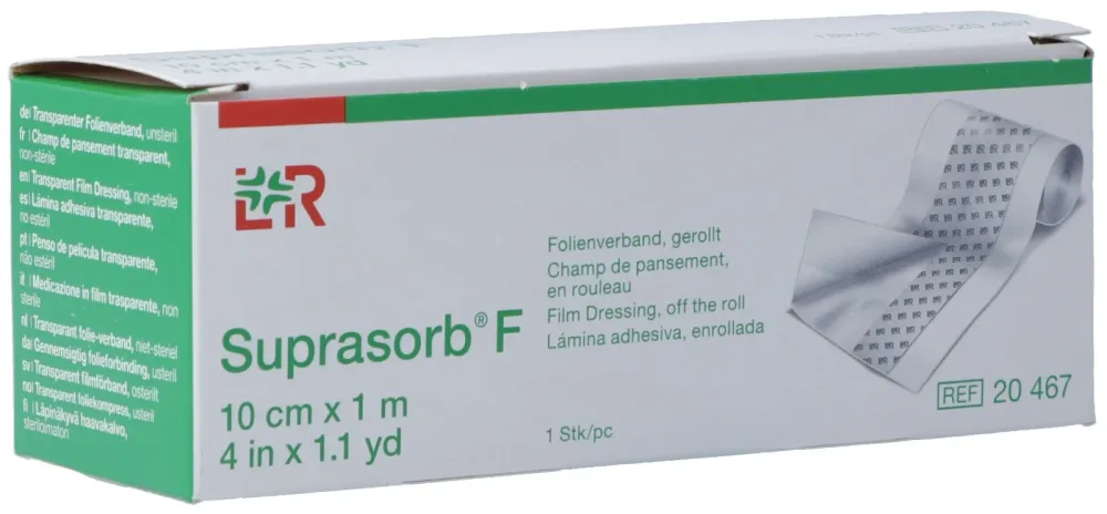 Suprasorb F Folien Verband 10cmx1m unsteril Rolle (1 Stk)
