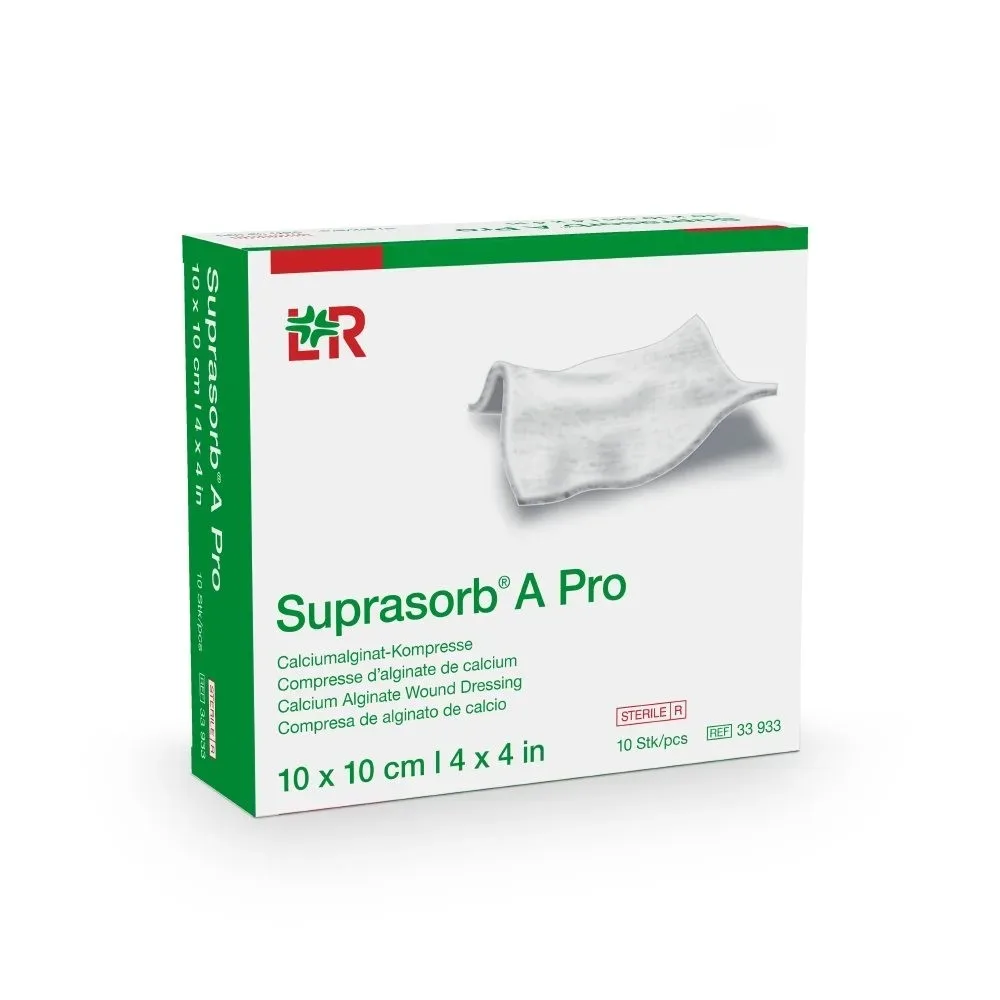 Suprasorb A Pro Calciumalginat-Kompresse, 5x5cm (10 Stk)