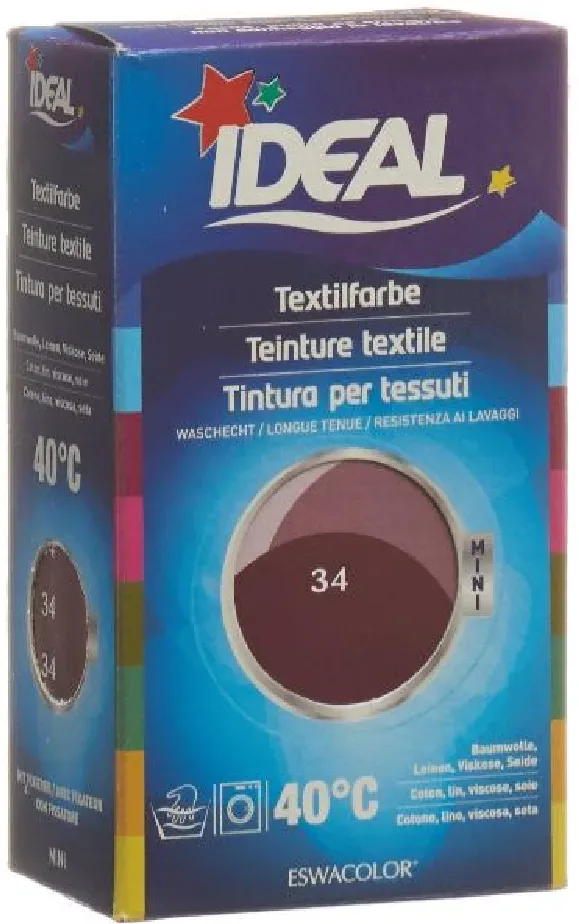 IDEAL MINI Baumwolle Color No34 bordeaux (1 Stk)