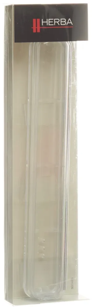 HERBA Zahnbürstenköcher transparent mit Silberrand (1 Stk)