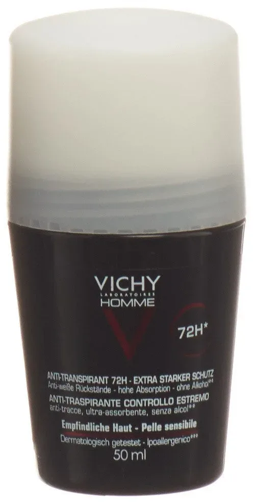 VICHY Homme Deo Anti-Transpirant 72H Roll-on (50ml)