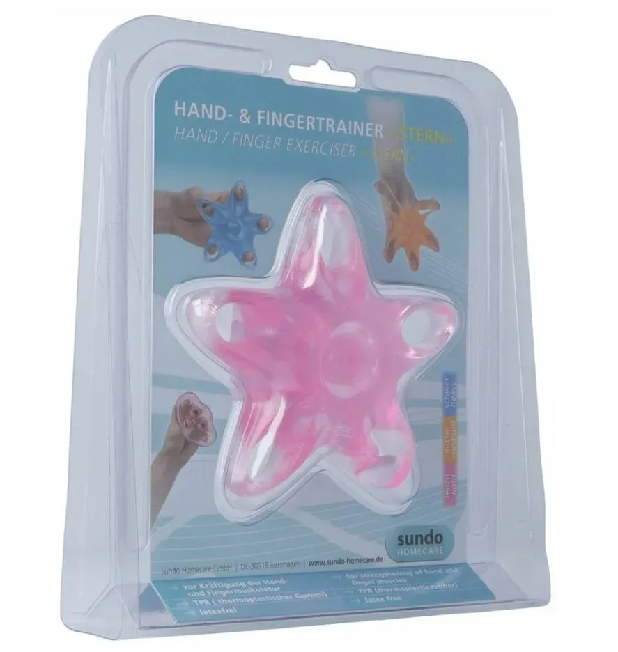 SUNDO Hand- und Fingertrainer Stern, pink, leicht (1 Stk)