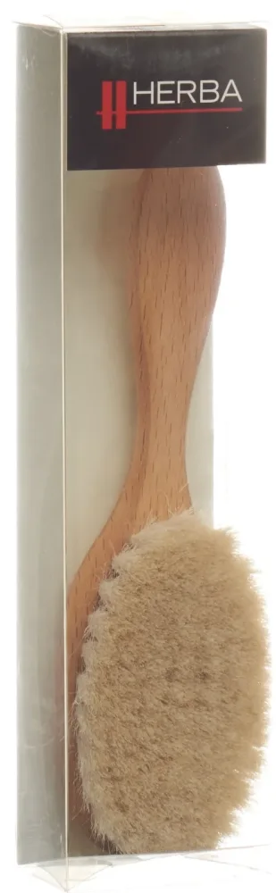 Herba Buchenholz-Babyb&uuml;rste mit Ziegenhaar