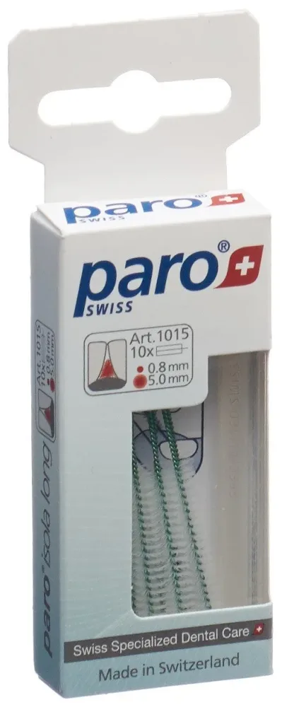 paro ISOLA LONG 5mm fein grün zylindrisch (10 Stk)