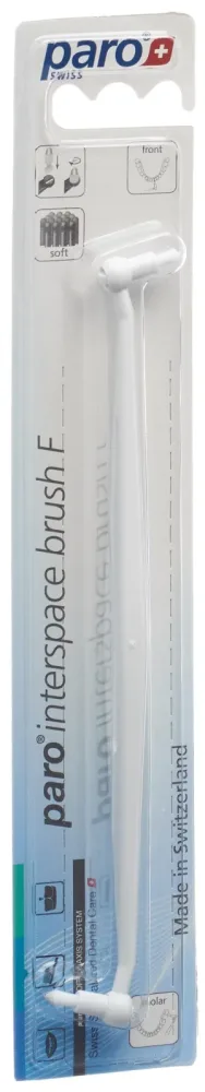 paro Interspace Bürste F Halter, weiss (1 Stk)