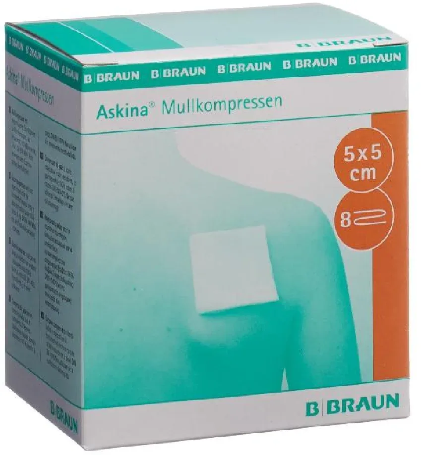 ASKINA Mullkompresse 5cmx5cm steril (25x2 Stk)