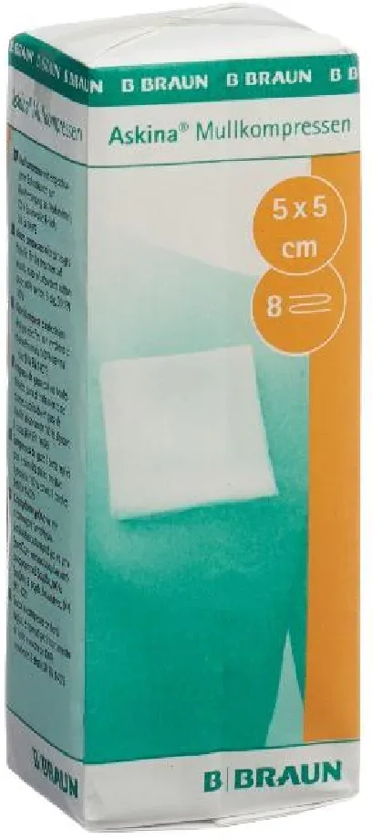 ASKINA Mullkompresse 5cmx5cm (100 Stk)