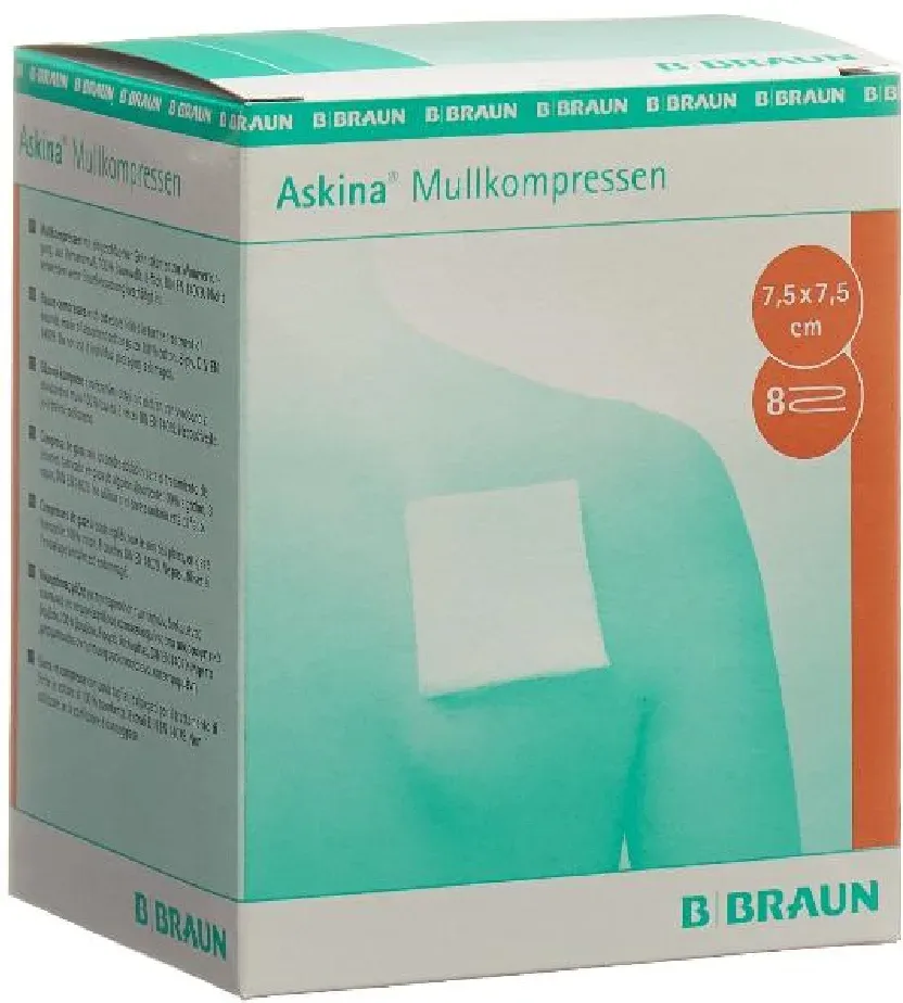 ASKINA Mullkompresse 7.5cmx7.5cm steril (25x2 Stk)